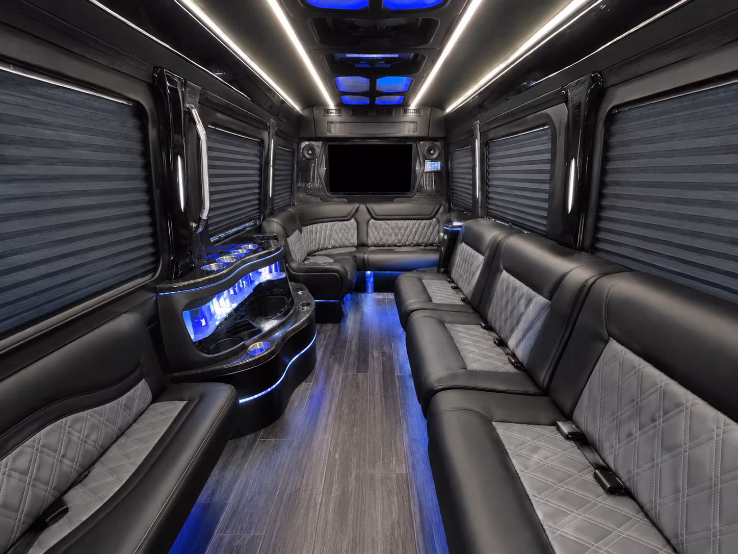 el cajon 40 passenger party bus interior