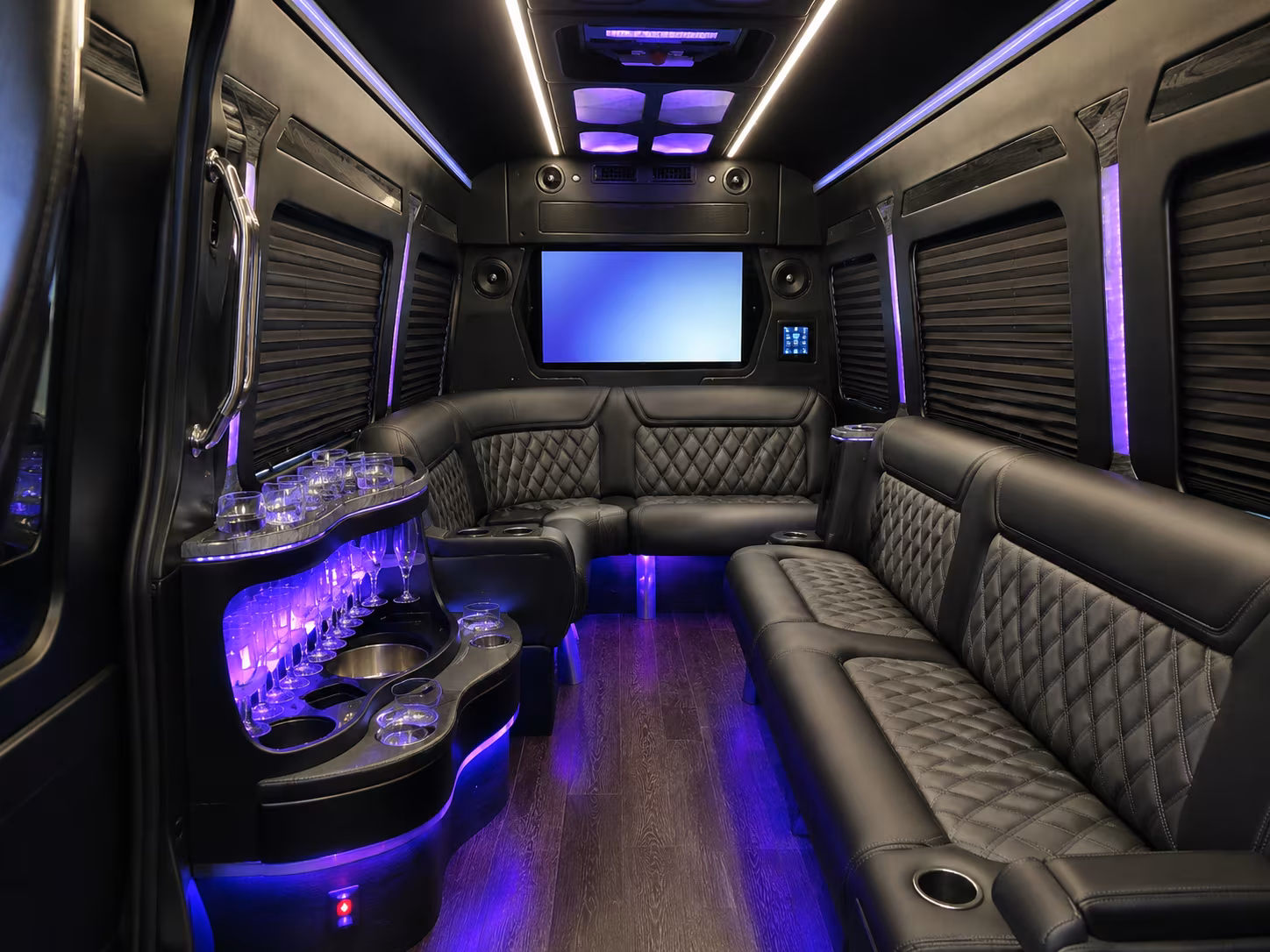 el cajon 50 passenger party bus interior