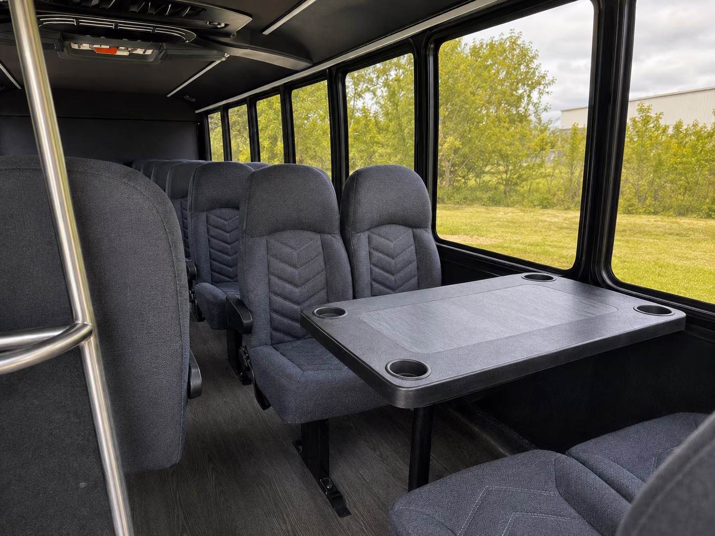 vista easy corporate transportation with a vista charter bus
