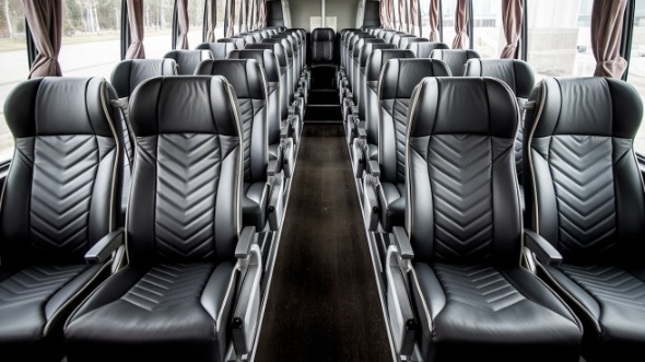 55 passenger charter bus inside el cajon