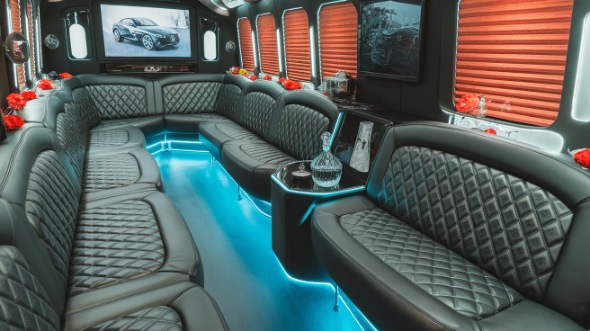 el cajon party bus rental interior