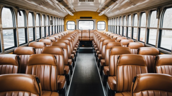 school bus rental interior escondido